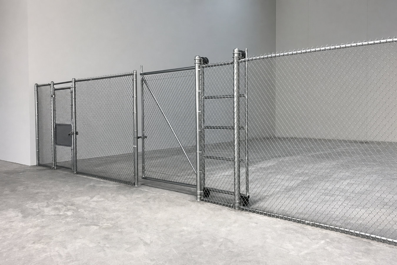 Commercial fence installation